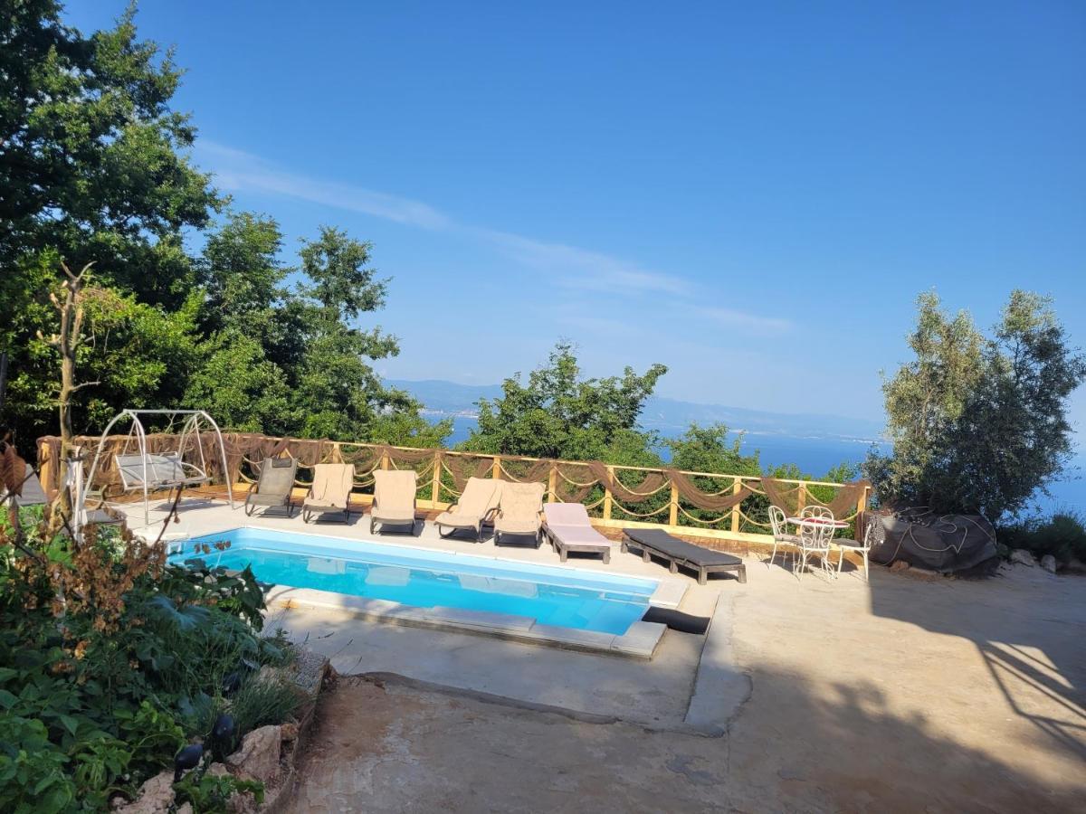 Ferienwohnung Mit Pool Kroatien Mit Meerblick Und Pool Ловран Екстер'єр фото