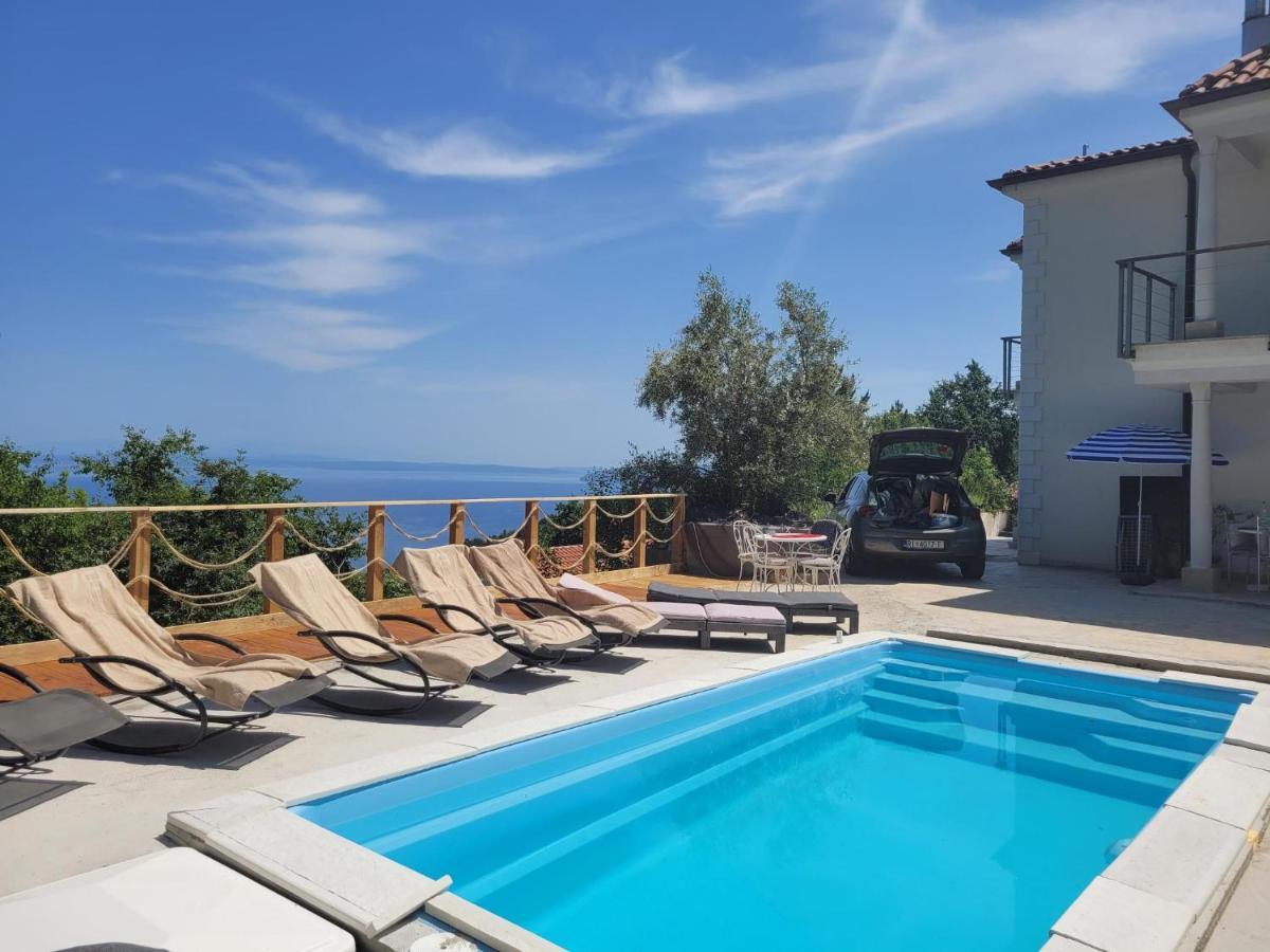 Ferienwohnung Mit Pool Kroatien Mit Meerblick Und Pool Ловран Екстер'єр фото