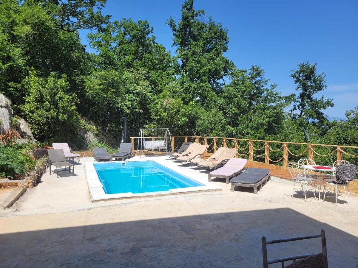 Ferienwohnung Mit Pool Kroatien Mit Meerblick Und Pool Ловран Екстер'єр фото