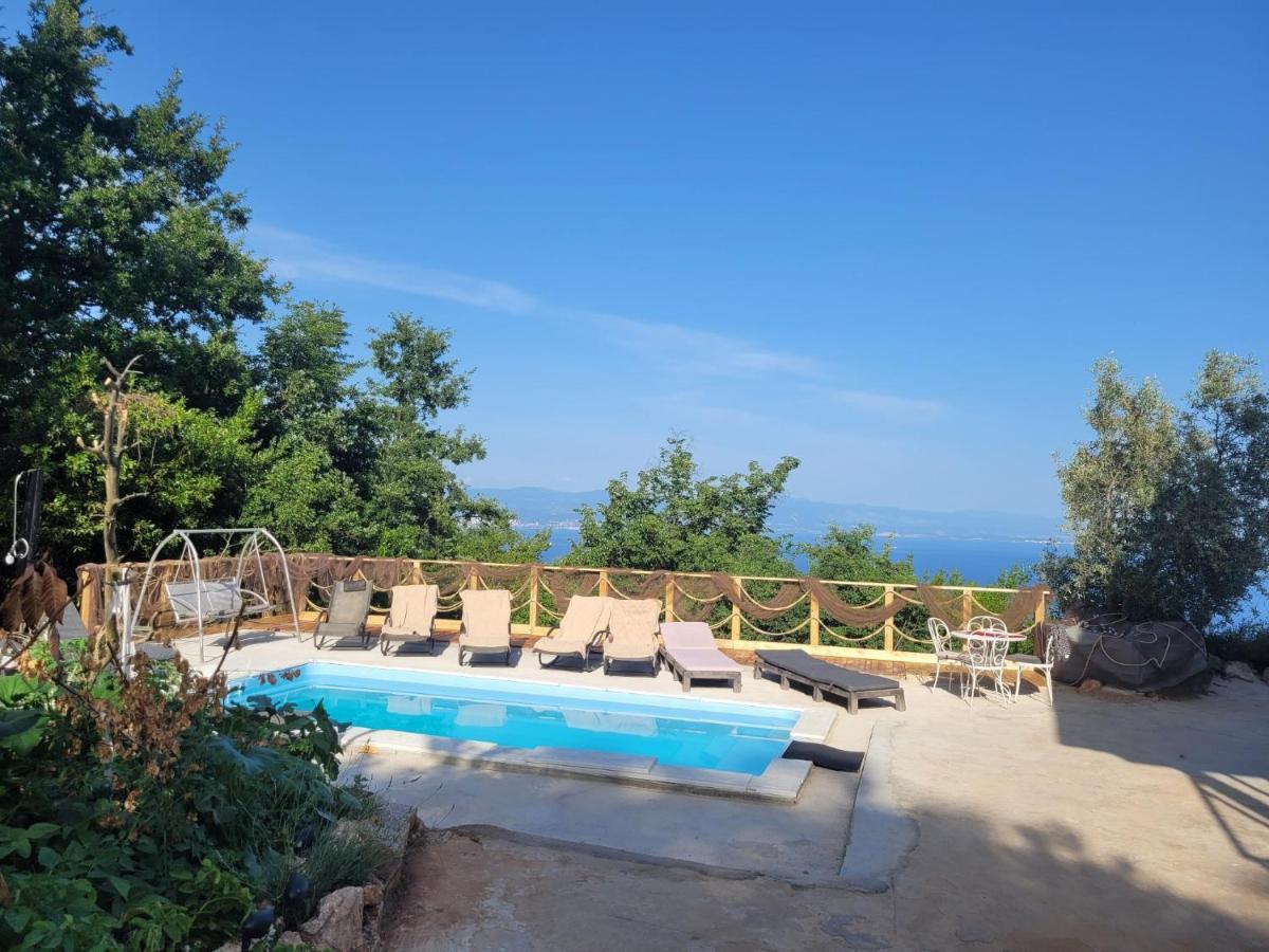 Ferienwohnung Mit Pool Kroatien Mit Meerblick Und Pool Ловран Екстер'єр фото