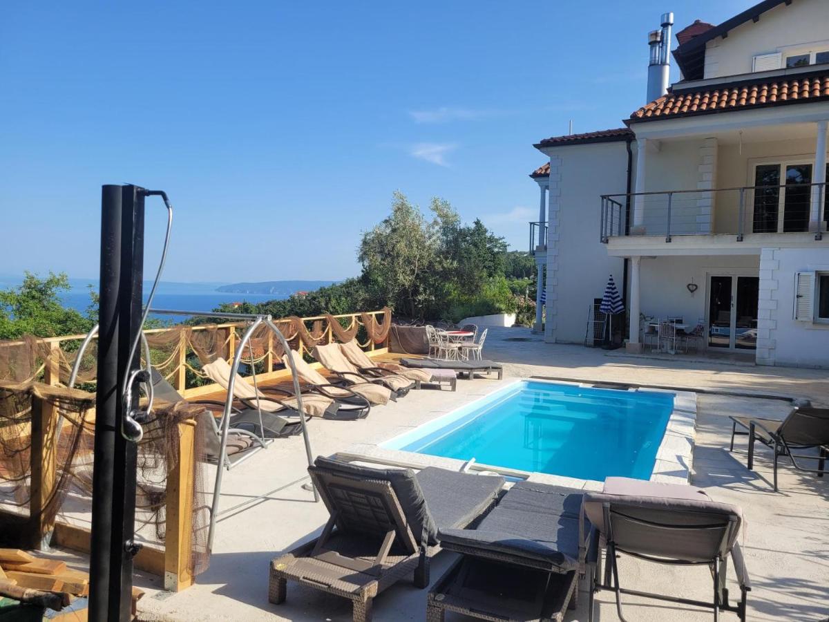 Ferienwohnung Mit Pool Kroatien Mit Meerblick Und Pool Ловран Екстер'єр фото