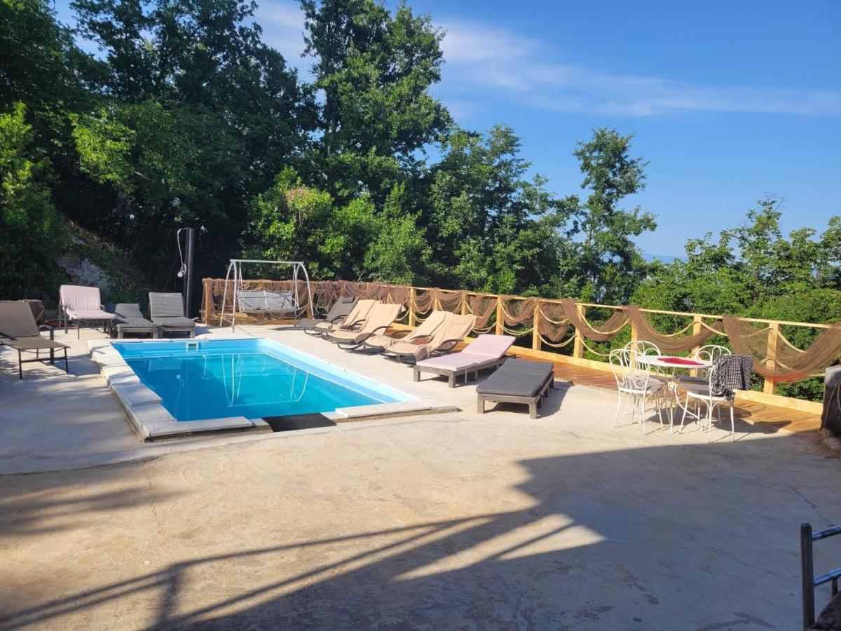 Ferienwohnung Mit Pool Kroatien Mit Meerblick Und Pool Ловран Екстер'єр фото